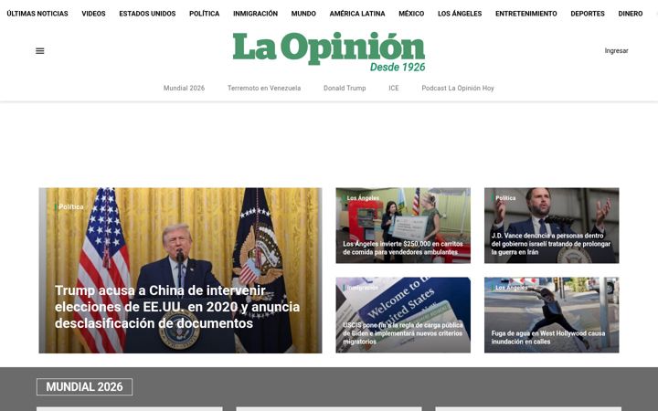 Ekraanipilt saidist laopinion.com