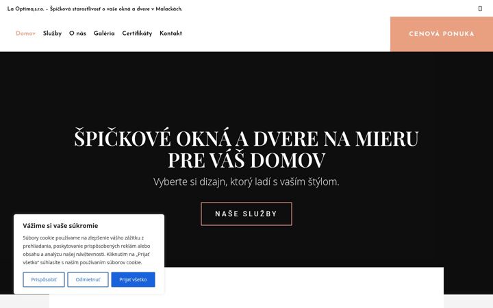 Screenshot of laoptima.sk