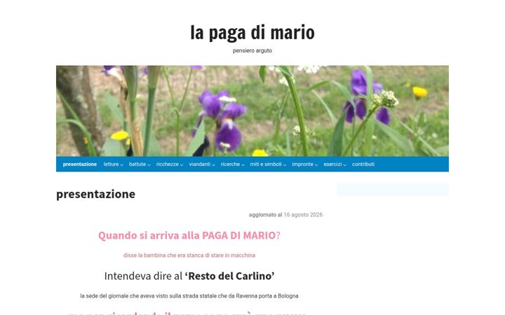 Screenshot of lapagadimario.altervista.org