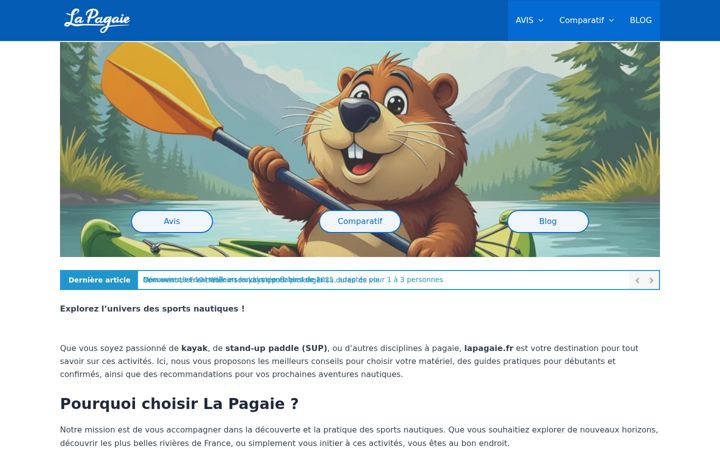 Screenshot of lapagaie.fr