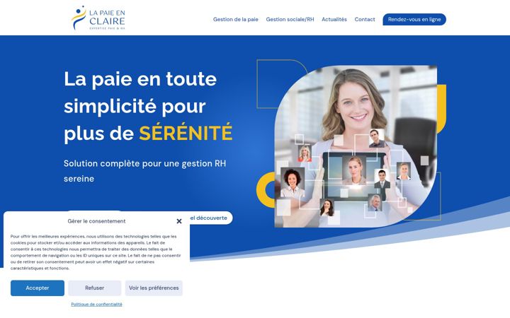 Screenshot of lapaieenclaire.fr