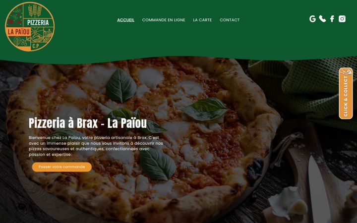 Screenshot of lapaiou-pizzeria.fr