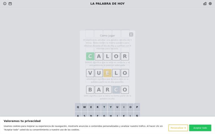 Screenshot of lapalabradehoy.es