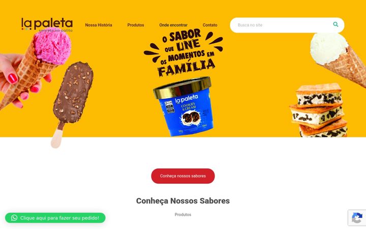 Screenshot of lapaleta.com.br
