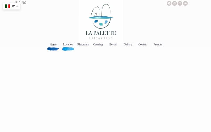 Screenshot of lapalettecapri.it