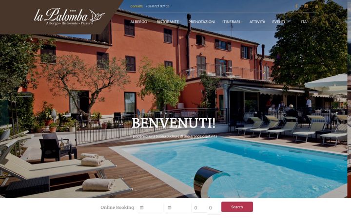 Screenshot of lapalomba.it