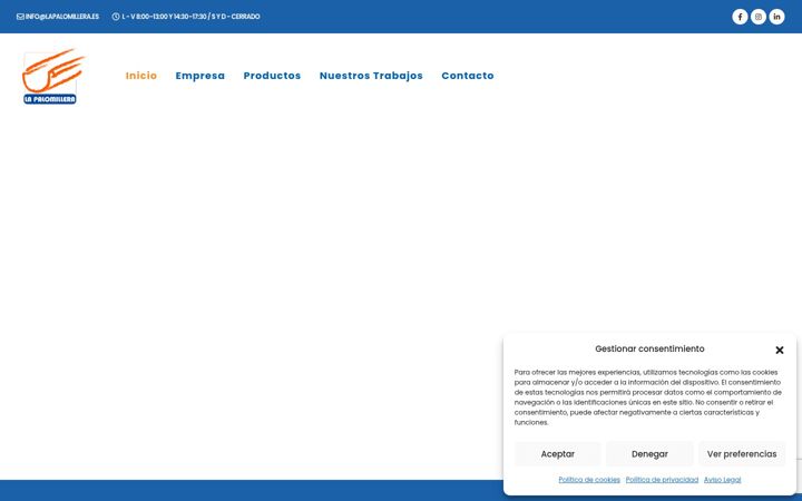 Screenshot of lapalomillera.es