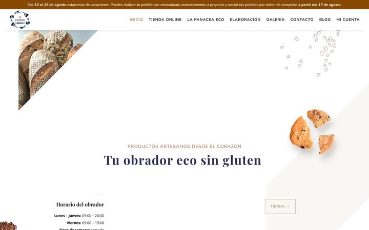 Screenshot of lapanaceaeco.es