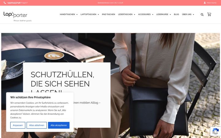 Screenshot of lapaporter.com