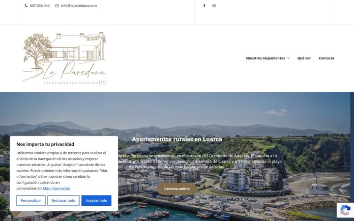 Screenshot of laparedana.com