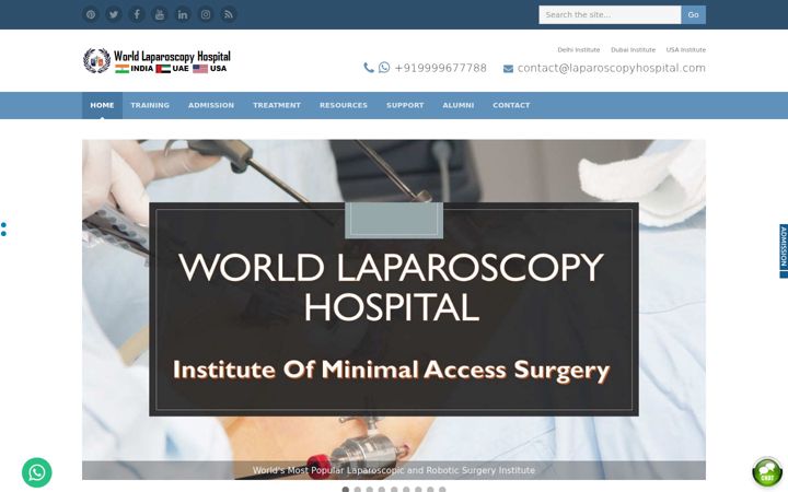 Screenshot of laparoscopyhospital.com