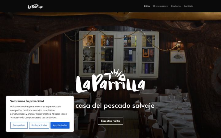 Screenshot of laparrilladeribadesella.com