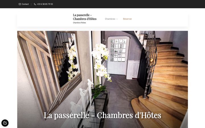 Screenshot of lapasserelleherault.fr