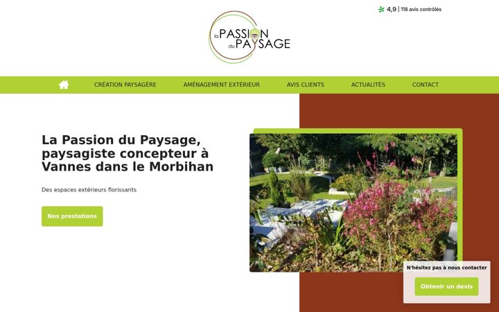 Screenshot of lapassiondupaysage.com