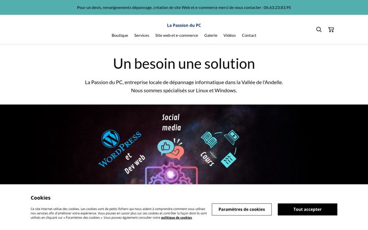Screenshot of lapassiondupc.com