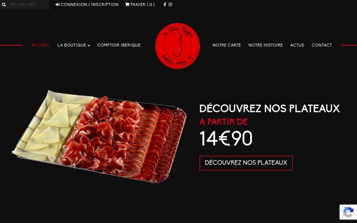 Screenshot of lapatanegra.fr