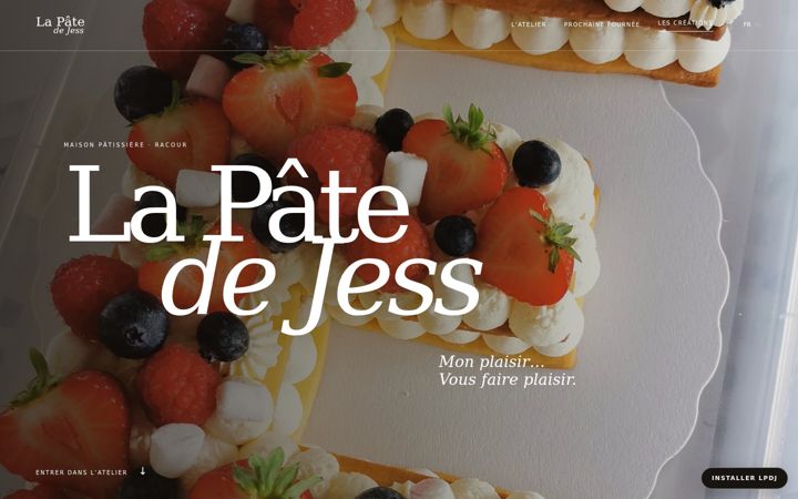 Screenshot of lapatedejess.be