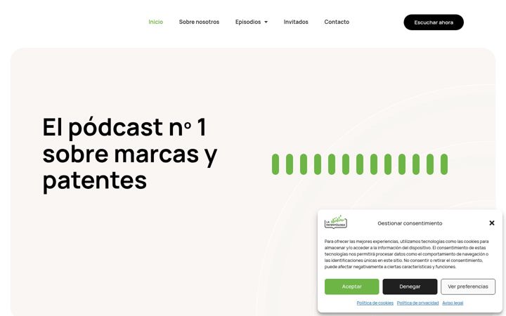 Screenshot of lapatentologa.com
