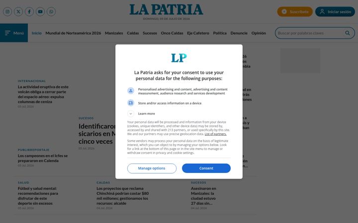 Screenshot of lapatria.com