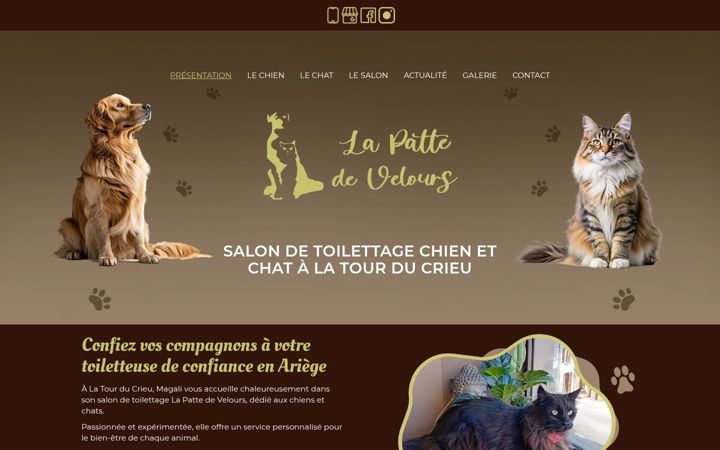 Screenshot of lapattedevelours-09.fr