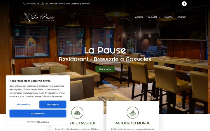 Screenshot of lapause-citynord.com
