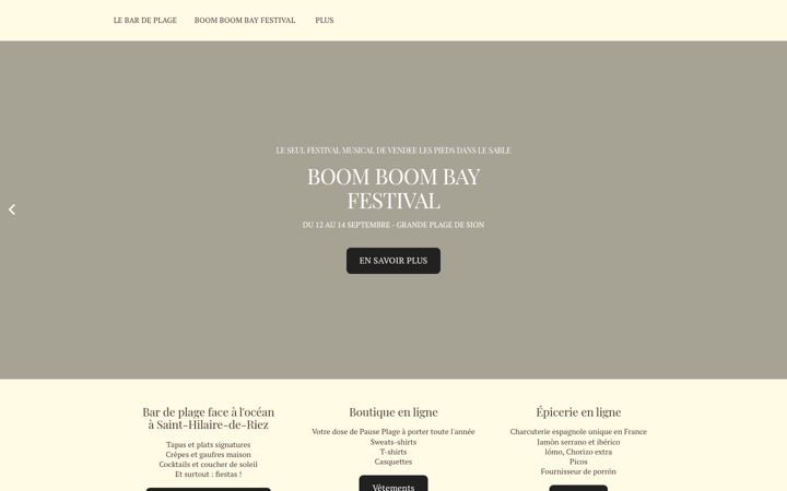 Screenshot of lapauseplage.com