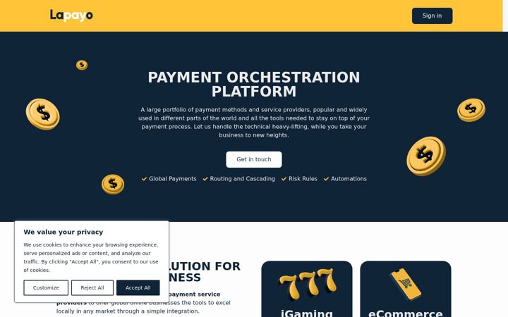 Screenshot of lapayo.com