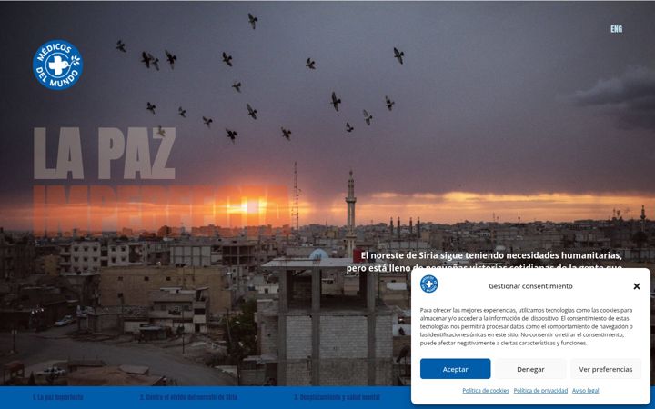 Screenshot of lapazimperfecta.org