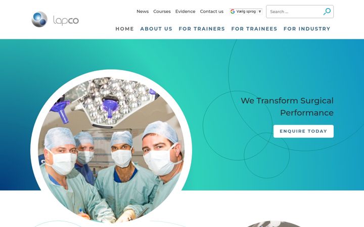 Screenshot of lapco-international.com