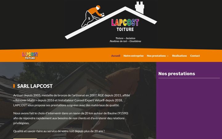 Screenshot of lapcost.fr