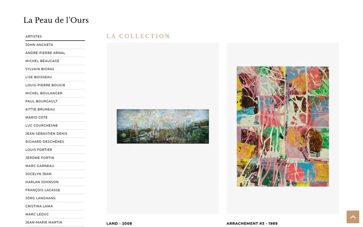 Screenshot of lapeaudelours.com