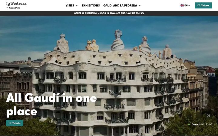 Screenshot of lapedrera.com
