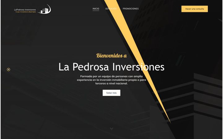 Screenshot of lapedrosainversiones.com