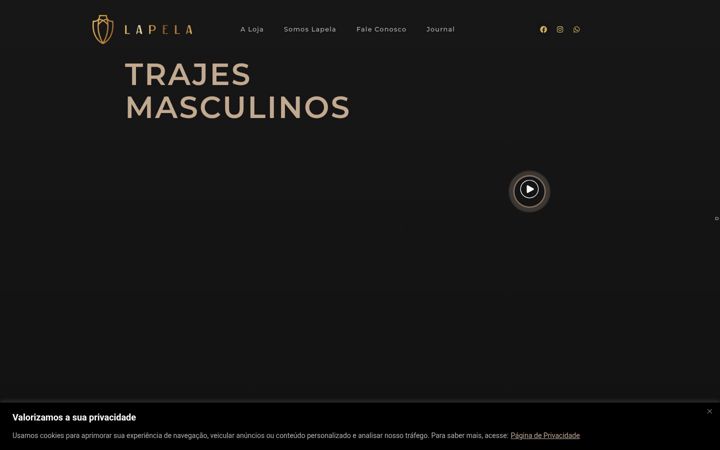 Screenshot of lapelatrajes.com.br