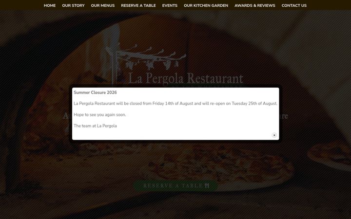 Screenshot of lapergolacambridge.co.uk