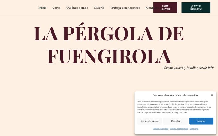 Screenshot of lapergolafuengirola.com