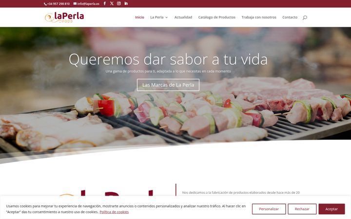 Screenshot of laperla.es