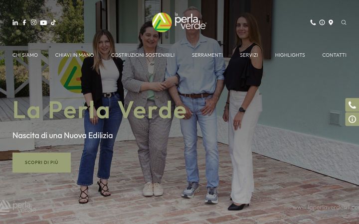 Screenshot of laperlaverdesrl.com