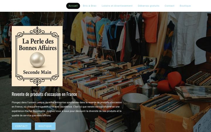 Screenshot of laperledesbonnesaffaires.com