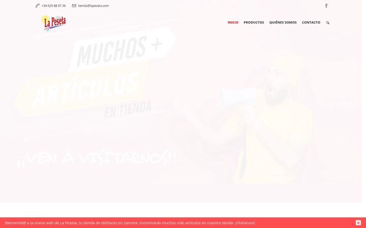 Screenshot of lapeseta.com