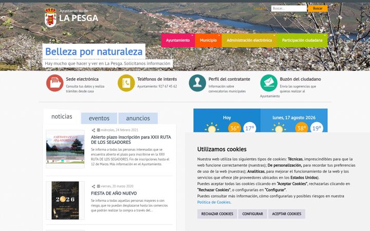 Screenshot of lapesga.es