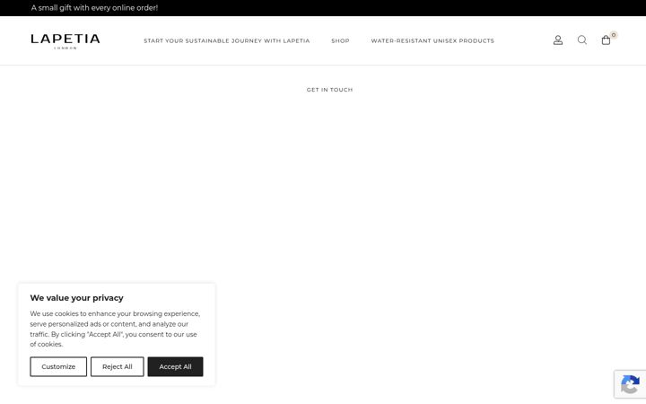 Screenshot of lapetia.com