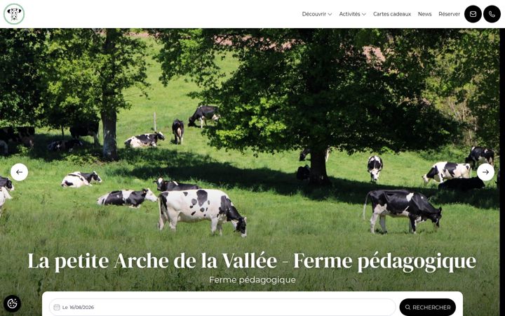 Screenshot of lapetitearchedelavallee.com