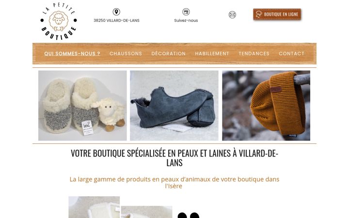 Screenshot of lapetiteboutique-vercors.fr