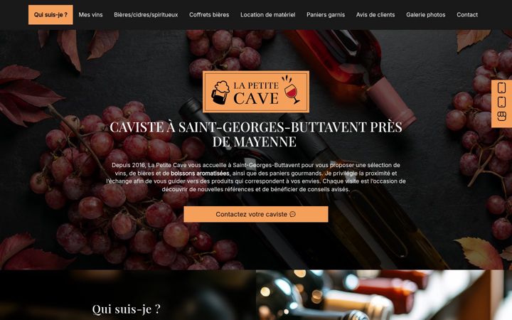 Screenshot of lapetitecavesgb.com
