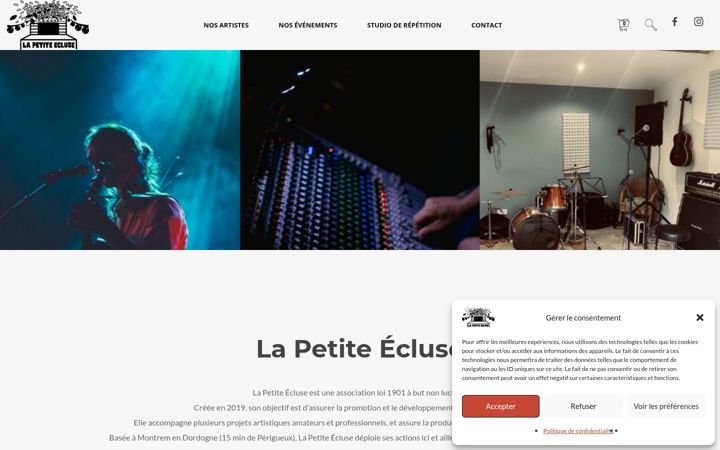 Screenshot of lapetiteecluse.fr