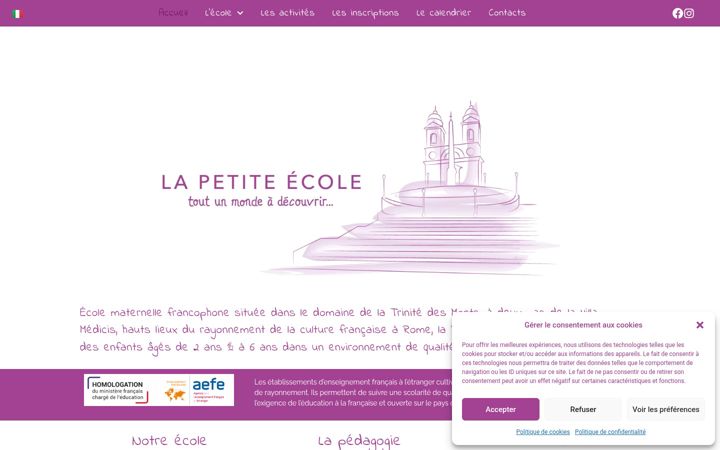 Screenshot of lapetiteecole.it