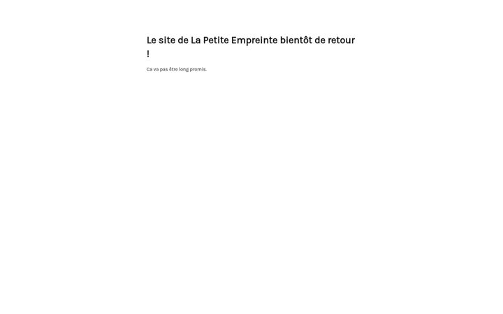 Screenshot of lapetiteempreinte.fr