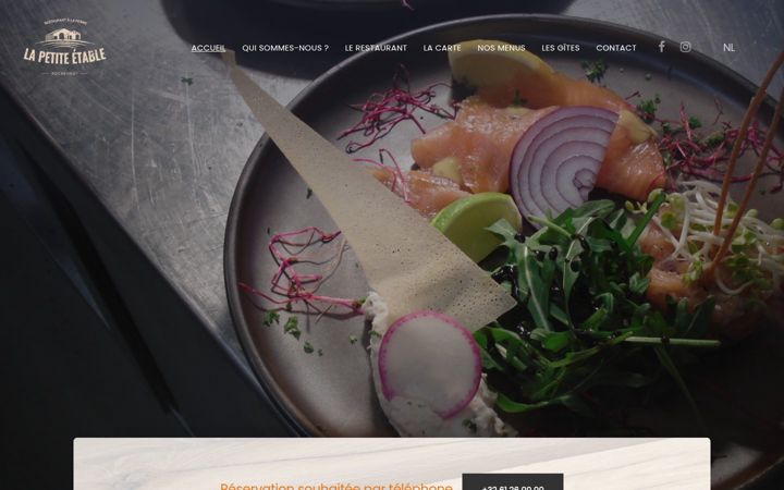 Screenshot of lapetiteetable.be
