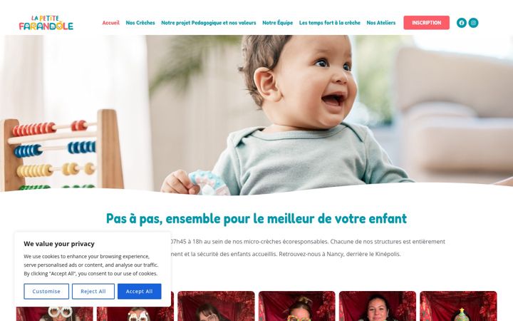 Screenshot of lapetitefarandole.fr